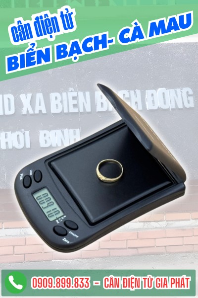 Cân điện tử ở Biển Bạch Cà Mau cân tiểu ly 100g 200g 500g
