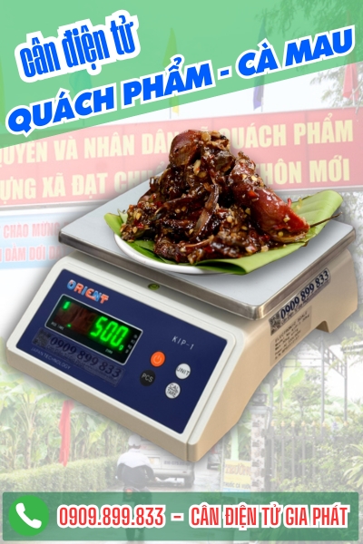 Cân điện tử ở Quách Phẩm Cà Mau - Cân Gia Phát