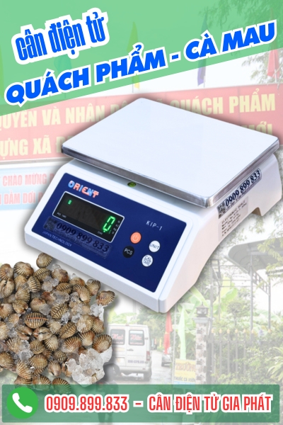 Cân điện tử ở Quách Phẩm Cà Mau - Cân Gia Phát