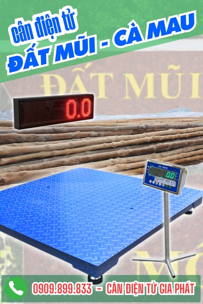 Cân điện tử ở Đất Mũi Cà Mau - Cân Gia Phát