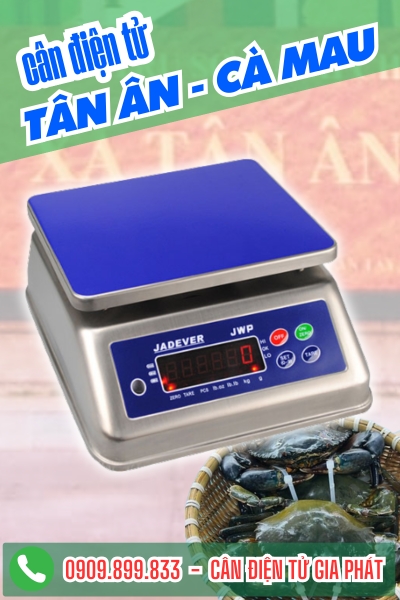 Cân điện tử 3kg 6kg 15kg 30kg chống nước cân tôm, cua đa canh ở xã Tân Ân Cà Mau