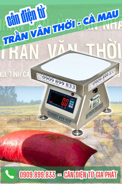 Cân điện tử ở Trần Văn Thời Cà Mau - Cân Gia Phát