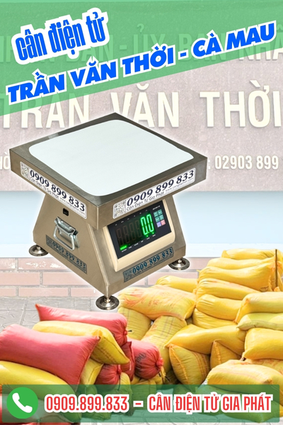 Cân điện tử ở Trần Văn Thời Cà Mau - Cân Gia Phát