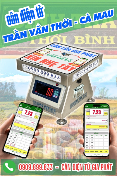 Cân điện tử ở Thới Bình Cà Mau - Cân Gia Phát