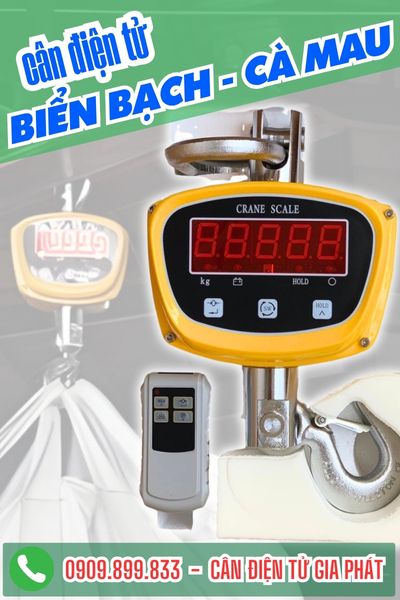 Cân điện tử ở Biển Bạch Cà Mau - Cân Gia Phát