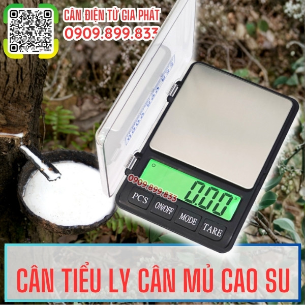 Cân tiểu ly cân mủ cao su Notebook 1108-2 300g 500g