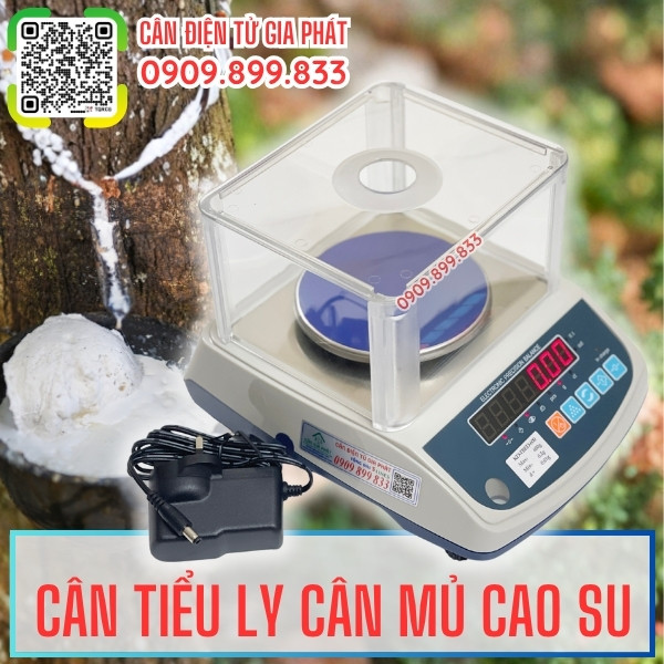 Cân điện tử cân mủ cao su KD-TBED 300g 2 màn hình số