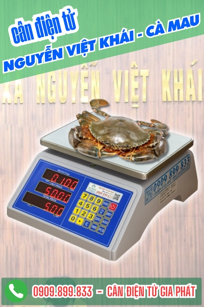Cân điện tử Nguyễn Việt Khái Cà Mau - Cân Gia Phát
