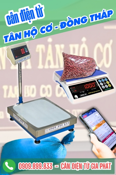 Cân điện tử ở Tân Hộ Cơ Đồng Tháp - Cân Gia Phát