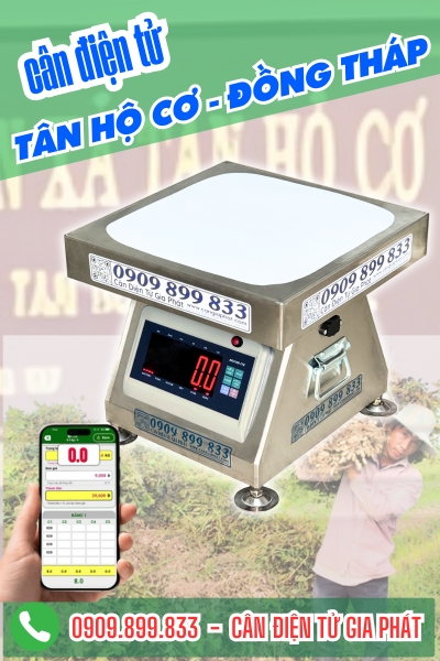 Cân điện tử ở Tân Hộ Cơ Đồng Tháp - Cân Gia Phát