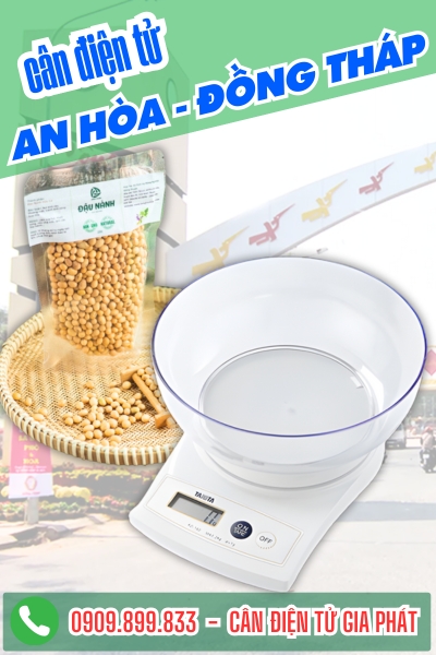Top cân điện tử ở xã An Hòa Đồng Tháp chuyên cân cây đậu nành.