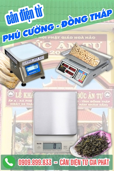 Cân điện tử ở Phú Cường Đồng Tháp - Cân Gia Phát