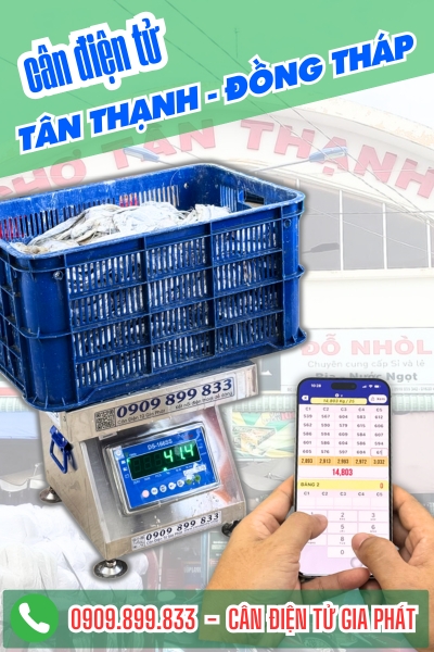 Cân điện tử ở Tân Thạnh Đồng Tháp - Cân Gia Phát