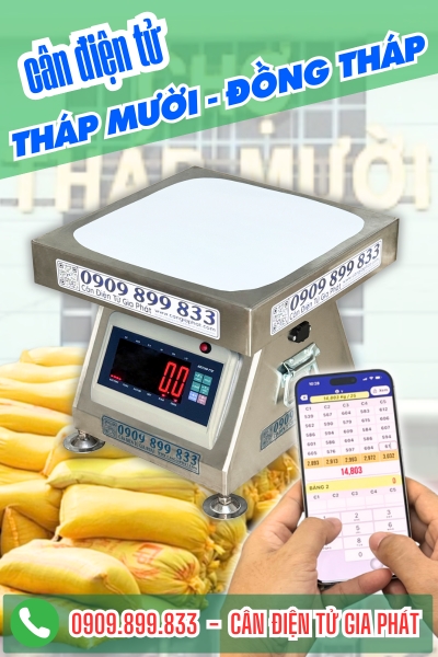 Cân điện tử ở Tháp Mười Đồng Tháp - Cân Gia Phát