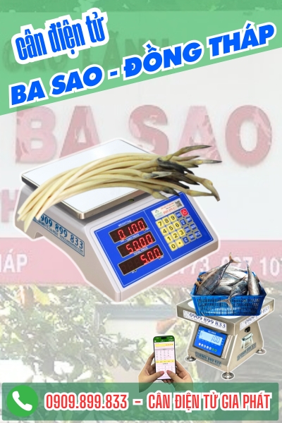Top cân điện tử ở xã Ba Sao Đồng Tháp chuyên cân canh tác lúa - sen - thủy sản