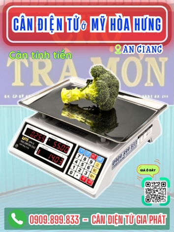 Cân điện tử ở xã Mỹ Hoà Hưng An Giang