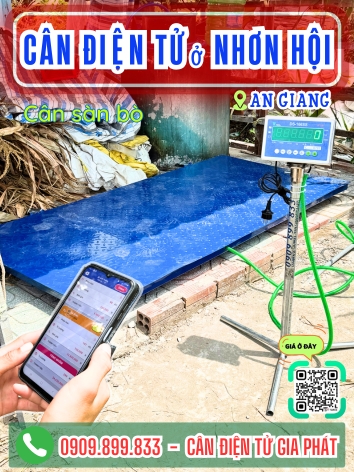Cân điện tử ở Nhơn Hội An Giang - Cân Gia Phát