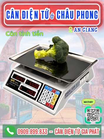Cân điện tử ở xã Châu Phong An Giang