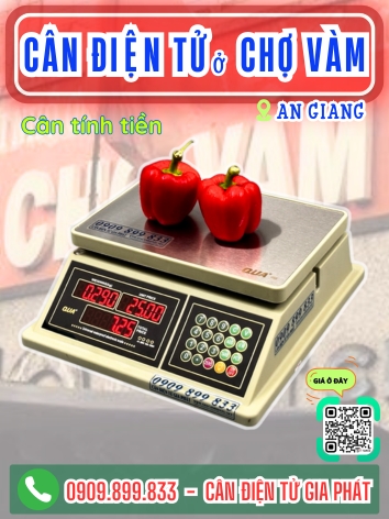 C&acirc;n điện tử ở Chợ V&agrave;m An Giang - C&acirc;n Gia Ph&aacute;t