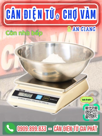 Cân điện tử ở xã Chợ Vàm An Giang