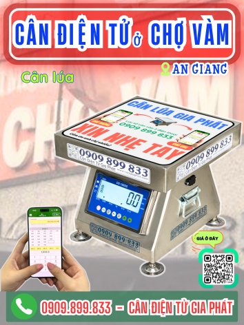 C&acirc;n điện tử ở Chợ V&agrave;m An Giang - C&acirc;n Gia Ph&aacute;t