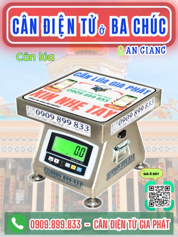 Cân điện tử ở xã Ba Chúc An Giang