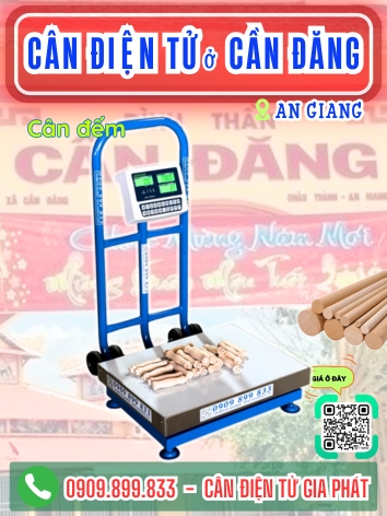 Cân điện tử ở xã Cần Đăng An Giang