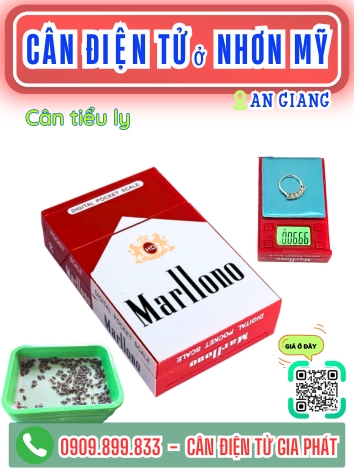 Cân điện tử ở xã Nhơn Mỹ An Giang