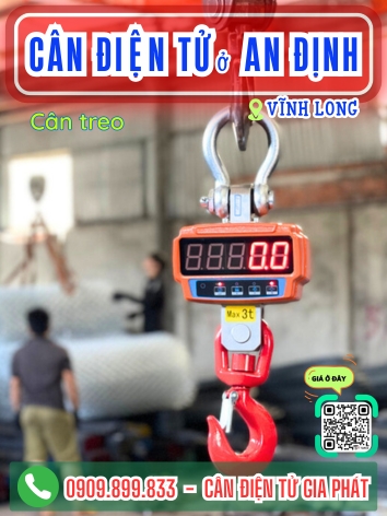 Cân điện tử ở xã An Định Vĩnh Long