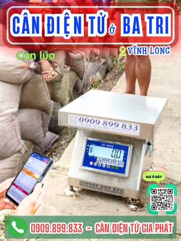 Cân điện tử ở xã Ba Tri Vĩnh Long - Cân Gia Phát