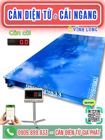 Cân điện tử ở xã Cái Ngang Vĩnh Long