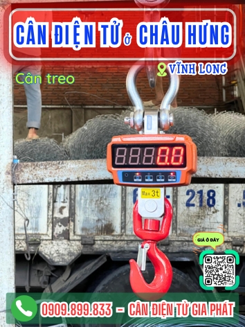 Cân điện tử ở Châu Hưng Vĩnh Long - Cân Gia Phát