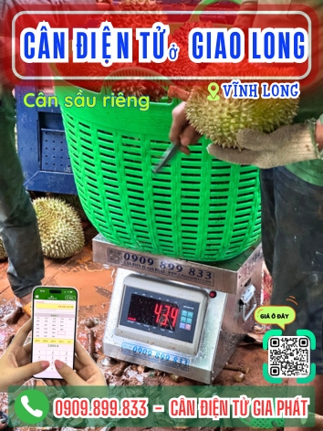 Cân điện tử ở Giao Long Vĩnh Long - Cân Gia Phát