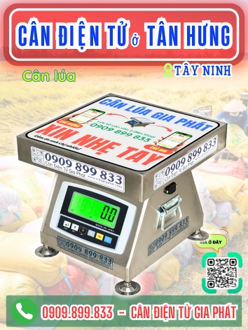 Cân điện tử ở xã Tân Hưng Tây Ninh