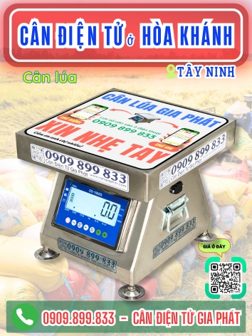 C&acirc;n điện tử ở H&ograve;a Kh&aacute;nh T&acirc;y Ninh - C&acirc;n Gia ph&aacute;t