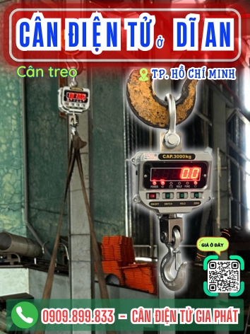 Cân điện tử ở phường Dĩ An Thành Phố Hồ Chí Minh