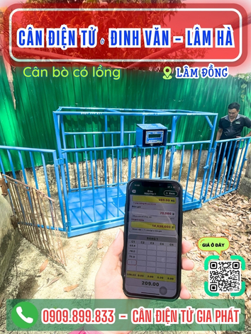 Cân điện tử ở xã Đinh Văn - Lâm Hà, Lâm Đồng