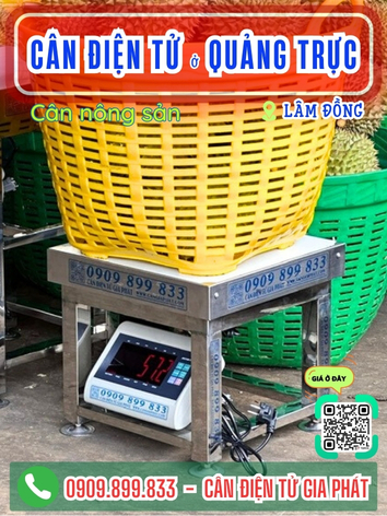 Cân điện tử ở xã Quảng Trực Lâm Đồng