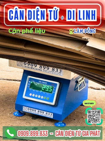 Cân điện tử ở xã Di Linh Lâm Đồng